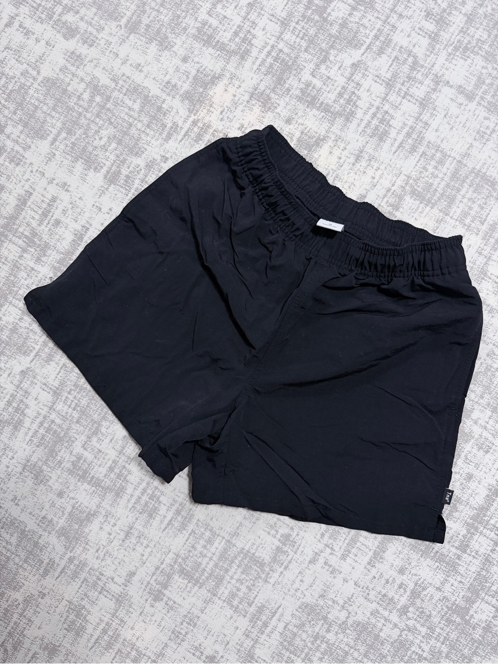 TNA Black Elastic-Waist Athletic Shorts Size XS